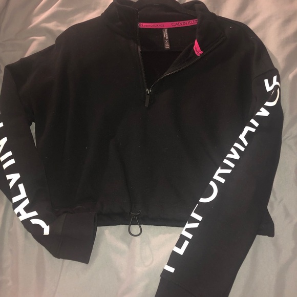 Calvin Klein Cropped Performance Sweater - Picture 2 of 5